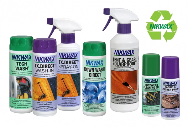 Nikwax products will use recyclable plastics