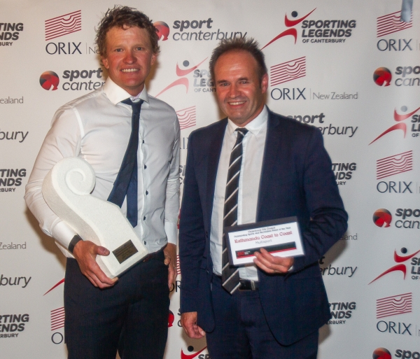 Race Director Glen Currie with Christchurch City Councillor Glenn Livingston