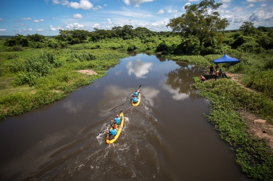 River paddling is a major discipline in Expedición Guaraní