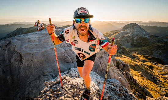Godzone competitor on the Red Hills in Tasman