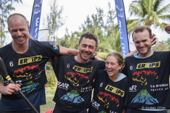 Team AR Sweden at the finish line of ARWC Reunion