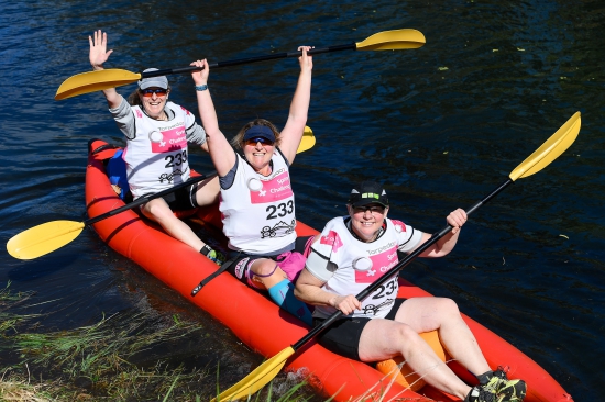 Paddling at the Spring Challenge