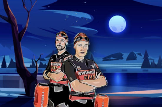 There is a new night time swimrun as part Swimrunman Embrun Serre-Ponçon