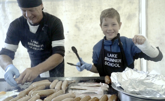 Happy volunteers from the Lake Brunner School