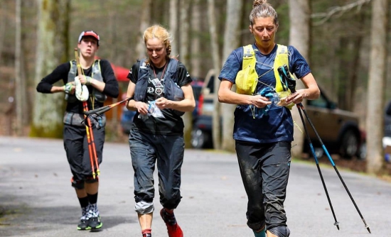 Courtney Dauwalter, Liz Canty and Maggie Guterl