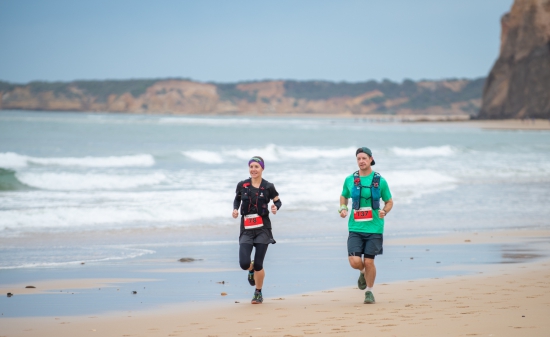 Racing at the Surf Coast Century Ultra run
