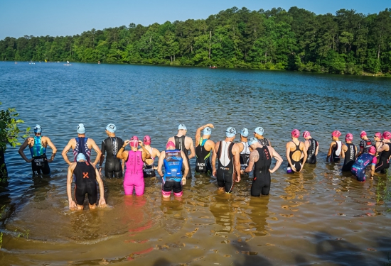 The start line at Oak Mountain
