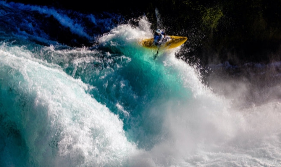 The shot of this bursting kayaker wins the Energy by Red Bull Photography category