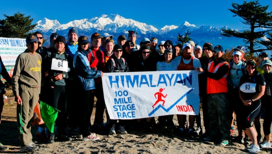 At the start of the Himalayan 100 Mile Stage Race