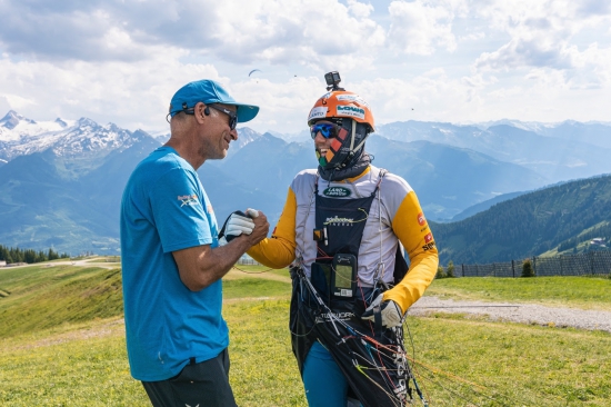 Christoph Weber together with Chrigel Maurer during Red Bull X-Alps 2021