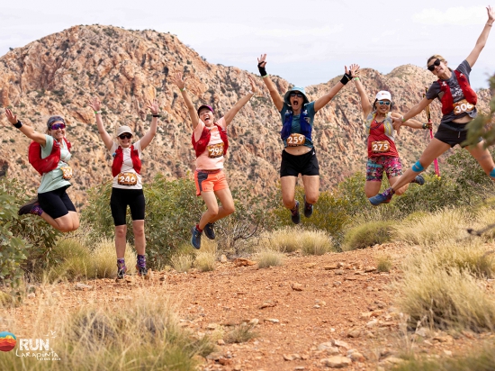 Running through the outback at the Larapinta Stage Race