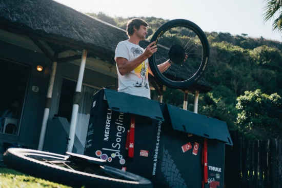 Bikebox in use by ARWS Africa Champions Team Merrell Songlines
