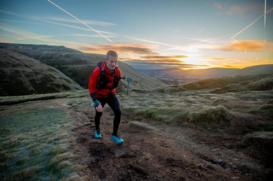 Dougie Zinis at the Montane Winter Spine Race