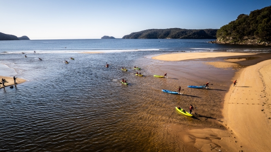 Coastal paddling at X-Marathon