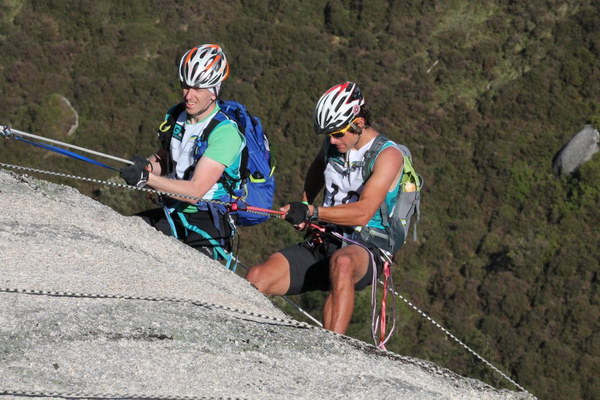 Team Hamilton on the abseil
