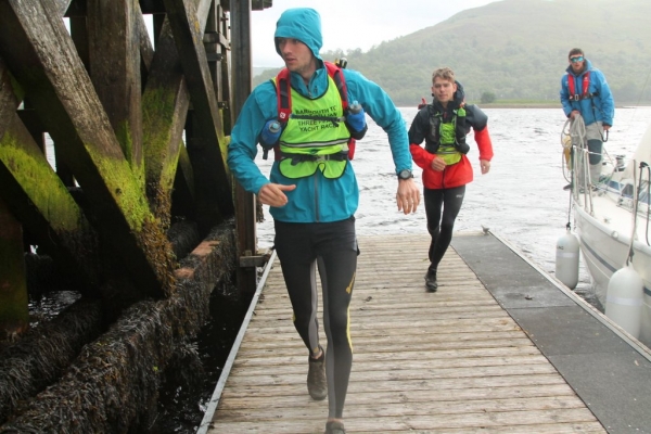 Coming ashore for the Ben Nevis Run