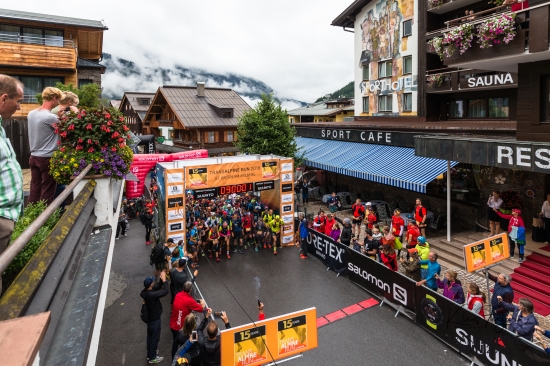 The stage 3 start in St. Anton