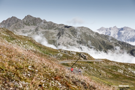 On stage 4 at the Transalp