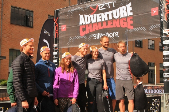 On the podium in Silkeborg