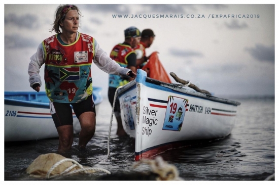 Kim van Kets dealing with the challenge of the boats