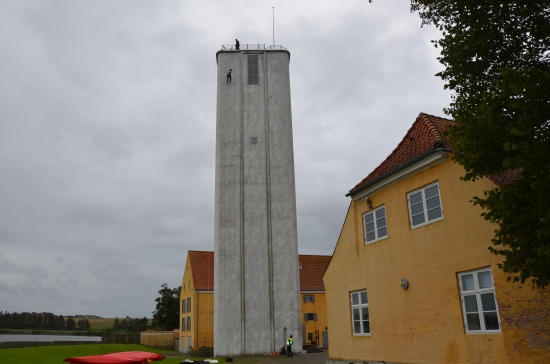 The abseil off a grain silo at TA3