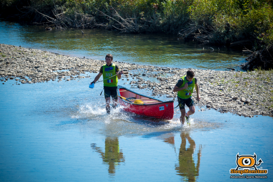 Portaging over the shallows