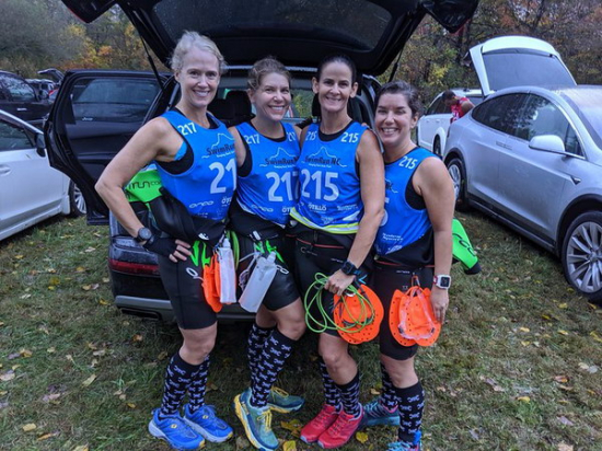 All suited up and ready to "race"!