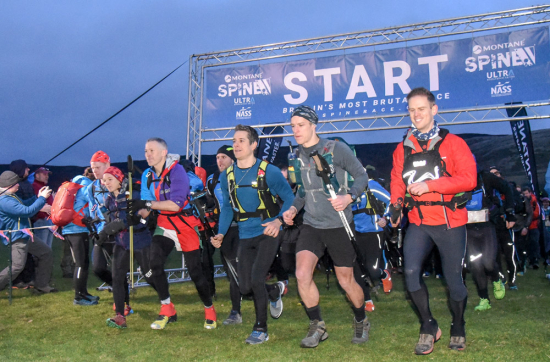 The start of the 2020 Spine Challenger Race