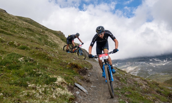 Simon Stiebjahn during Stage 1 of the 2020 Swiss Epic