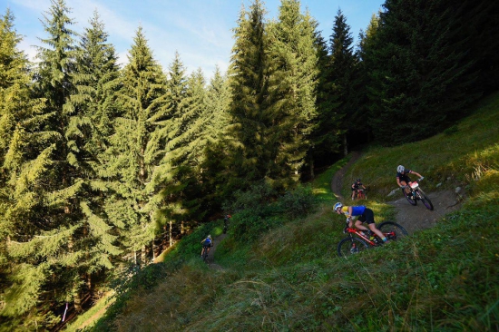 The trails between Laax, Switzerland and Arosa are showing off!