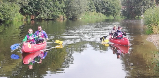 The Dutch Adventure Racing Team at the end of their long paddle