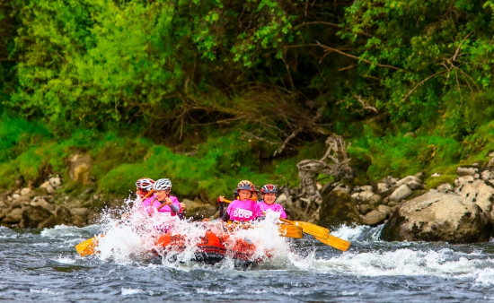 Rafting at the Spring Challenge women's adventure race