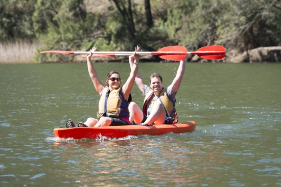 Happy paddlers at the Blue Mountains Adventure Race
