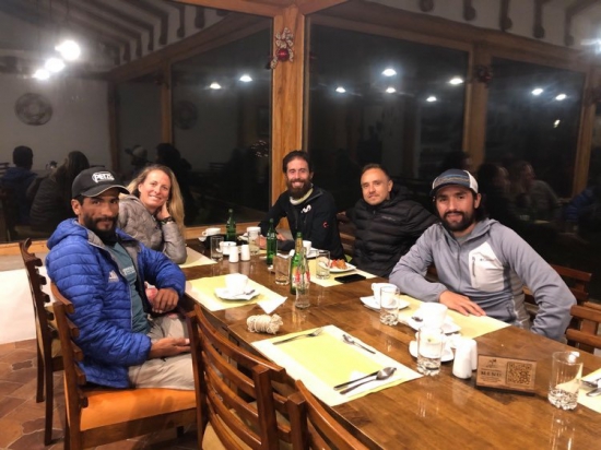 The Movistar team before Huairasinchi 2020