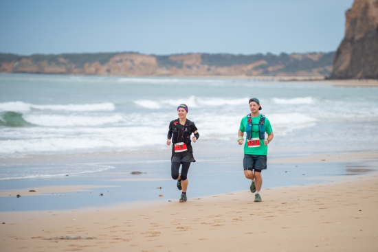 Beach running at the Surf Coast Century Ultra