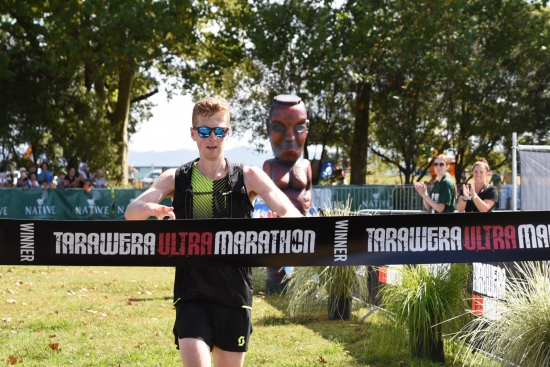 Jonathan Jackson winning the Tarawera Ultramarathon 50km