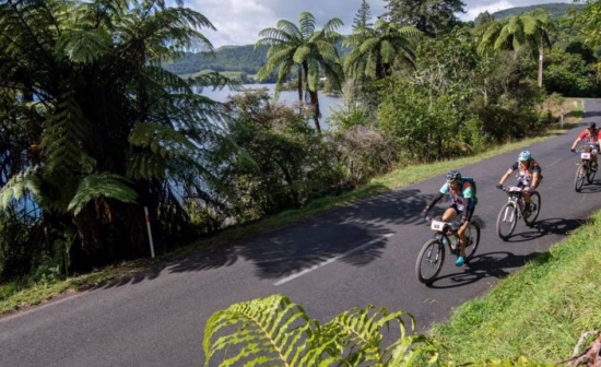 Riding on day one at GODZone Adventure