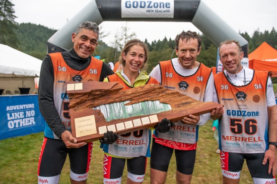 Team Avaya with the GODZone Trophy