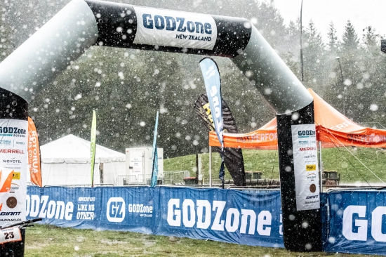 Wet weather at the finish line of GODZone Adventure