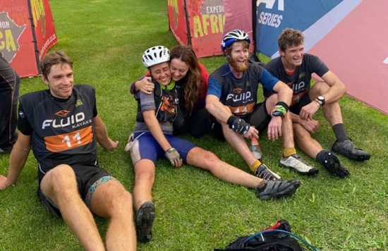 Team Songlines on the finish line