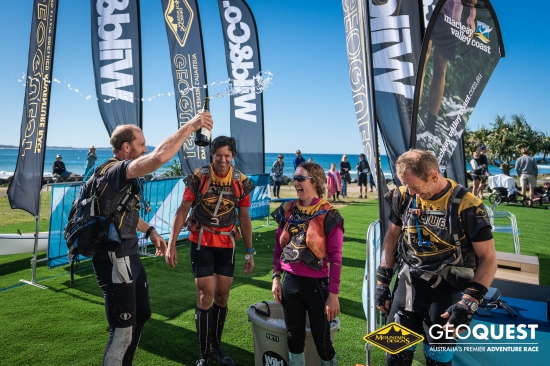 On the finish line at Crescent Head