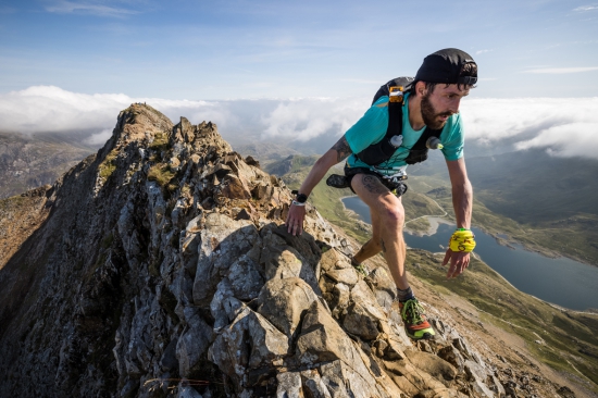 A very focused Simon Roberts on Crib Goch