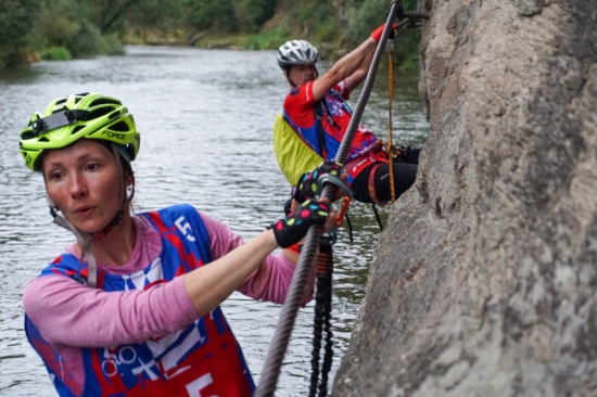 On the riverside via ferrata