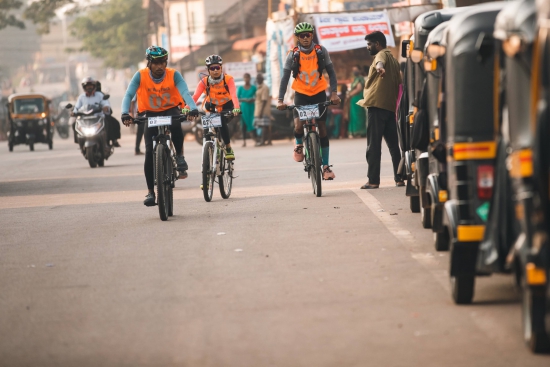 On the road in the first Namma Adventure Race