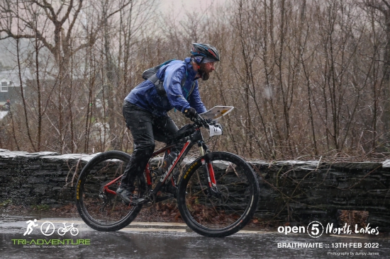 Riding in the wet weather at the Open5