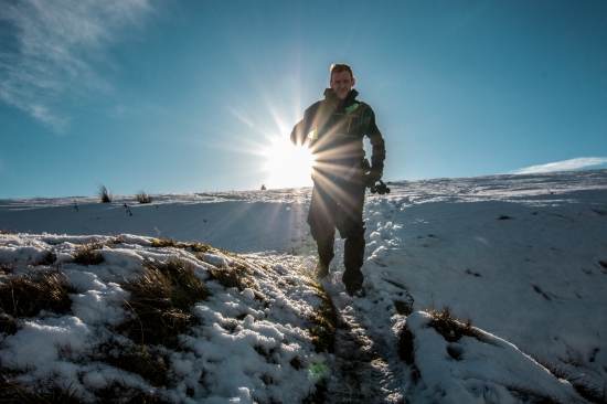Winter conditions at the Montane Spine Race