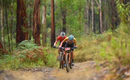 McConnell and Johnson battle out on course