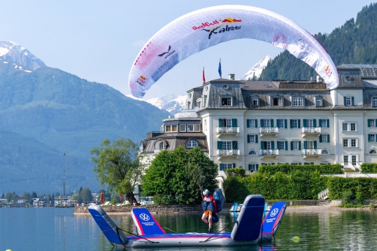 The final landing point at Red Bull X-Alps 2023