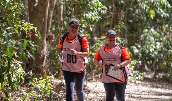 Taking part in the Women Only Adventure Race