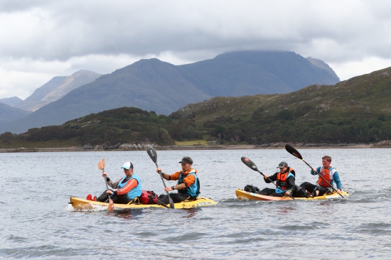 Paddling on Loch Torridon at ITERA